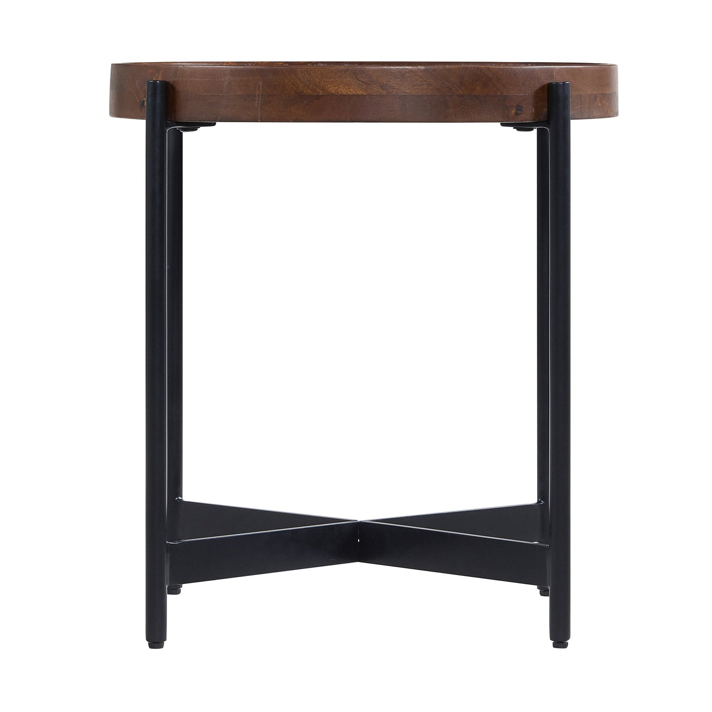 Brookline 20" Round End Table, Medium Chestnut