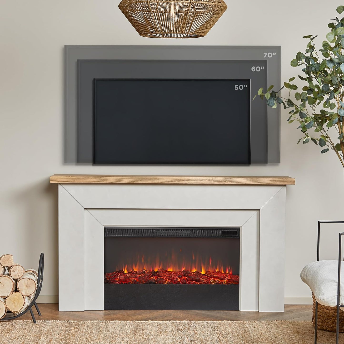 🔥 RealFlame® Cheminée Électrique – Chaleur et Style pour Votre Intérieur !