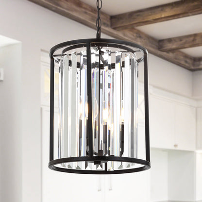 Bevin Metal/Crystal LED Pendant