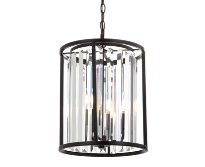 Bevin Metal/Crystal LED Pendant